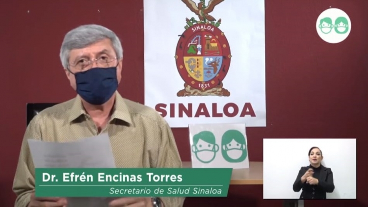 Sinaloa acumula 14,787 casos confirmados de COVID-19; hay 2,593 defunciones
