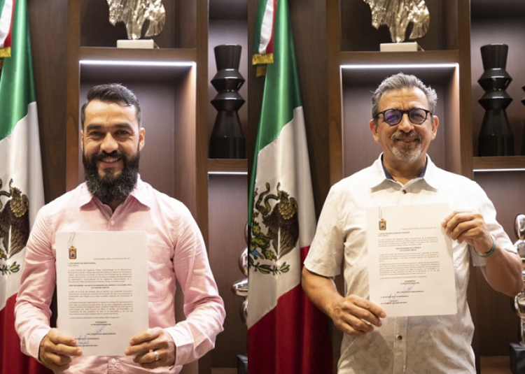Alberto Beltr&aacute;n al IMDEC y Sergio Valenzuela a La Cr&oacute;nica de Culiac&aacute;n
