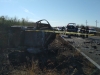 Dos muertos, uno de ellos calcinado, en aparatoso choque carretero a la altura de Higueras de Abuya, Culiac&aacute;n