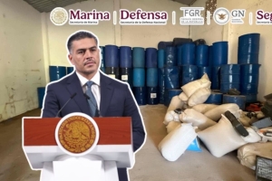 Aseguran m&aacute;s de 12 tn de qu&iacute;micos para producir &ldquo;Tusi&rdquo; y metanfetaminas, ligados a In&eacute;s Omar Coronel Aispuro, cu&ntilde;ado de "El Chapo" Guzm&aacute;n