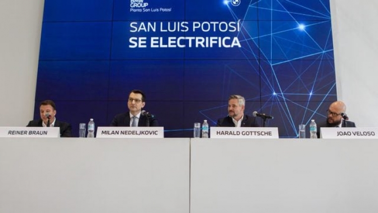 BMW empezar&aacute; en 2027 producci&oacute;n de autos el&eacute;ctricos y bater&iacute;as en SLP; invertir&aacute; 800 mde