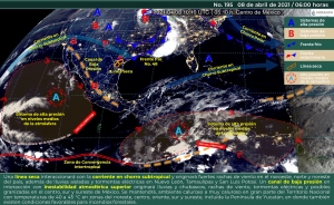 Lluvias el&eacute;ctricas y rachas de viento para el Norte de M&eacute;xico