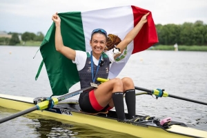 La mexicana Kenia Lechuga se corona en Suiza y conquista su segundo oro en la Copa del Mundo de Remo
