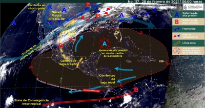 Cielo nublado sin probabilidad de lluvias en el noroeste del pa&iacute;s