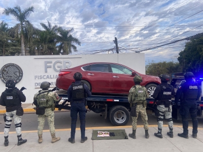 Grupo Interinstitucional asegura fentanilo, veh&iacute;culo y municiones de arma de fuego en un pueblo de Navolato