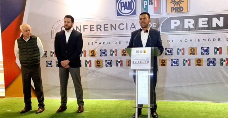 PAN, PRI y PRD anuncian coalici&oacute;n para las elecciones a la gubernatura del Edomex en 2023