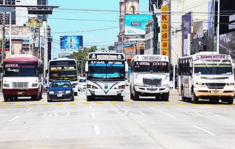 Culiac&aacute;n con trasporte urbano con las ventanas abiertas por el Coronavirus