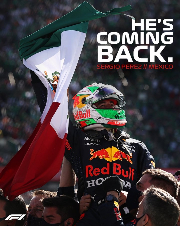 La F1 prepara el regreso de Checo P&eacute;rez en el 2026 de cara al Gran Premio de M&eacute;xico