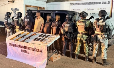 Distintas fuerzas especiales de seguridad confiscan armamento y ponchallantas en Operativo en Costa Rica, en Culiac&aacute;n
