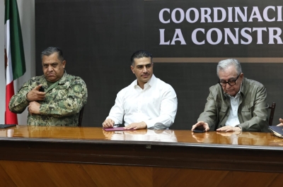 Encabeza el gobernador Rocha junto con Garc&iacute;a Harfuch, la Mesa para la Construcci&oacute;n de la Paz