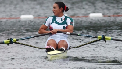 Remera mexicana Kenia Lechuga gana oro en Mundial de Remo en Sevilla