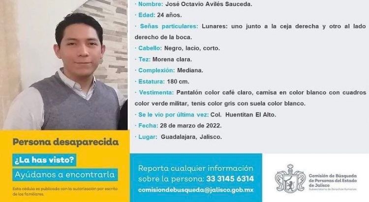 Desaparece estudiante de Culiac&aacute;n en Guadalajara