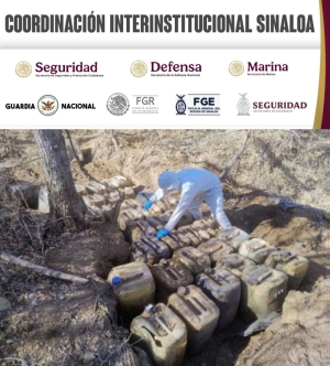 Distintas fuerzas especiales aseguran otros 9 'narcolaboratorios' en Culiac&aacute;n y Cosal&aacute;