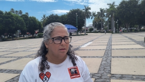 'Camino a la justicia' memorial de zapatos de desaparici&oacute;n forzada en Sinaloa