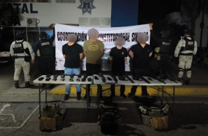 En seguimiento al Operativo en Valle Alto, en Culiac&aacute;n, Fuerzas Especiales de Seguridad detienen a 6 civiles m&aacute;s y les asegura armas y municiones