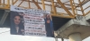Amanece manta colgada en puente donde se acusa hostigamiento, acoso y persecuci&oacute;n laboral en el Issste
