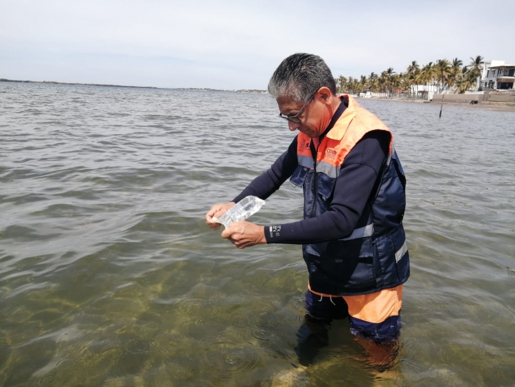 Checan la calidad del agua en playas