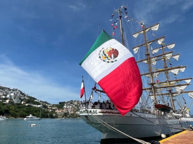 Tras navegar por el mundo, Buque Cuauht&eacute;moc regresa a M&eacute;xico