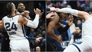 Brooks y Mitchell protagonizan trifulca: al final los Cavs vencen a los Grizzlies