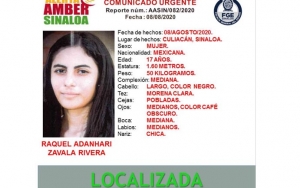 Localizan a Raquel Adanhari