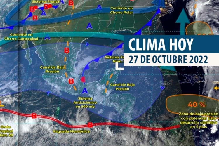 Un nuevo frente fr&iacute;o se aproximar&aacute; al Noroeste del territorio nacional: Servicio Meteorol&oacute;gico Nacional