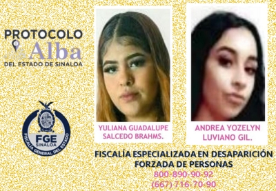 Ayuda a localizar a Yuliana y Yozelyn