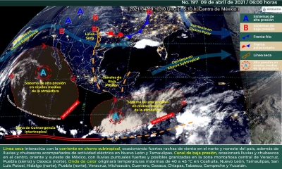 Rachas de viento y ondas de calor en gran parte del pa&iacute;s