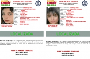 Aparecen Esmeralda y Kenia, estaban desaparecidas en Mazatl&aacute;n