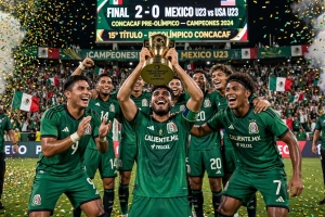 &iexcl;Campeones! M&eacute;xico vence 2-0 a Estados Unidos y reina en el Preol&iacute;mpico