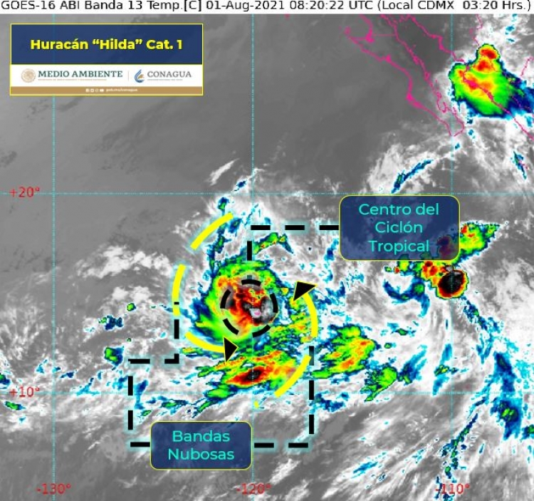 El Hurac&aacute;n &acute;Hilda&acute; se aleja del pa&iacute;s, mientras se forma cicl&oacute;n tropical frente a Colima