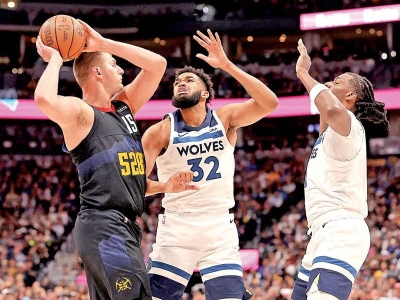 Timberwolves somete al campe&oacute;n Nuggets por 106-80 y se lleva tambi&eacute;n el 2do juego de las Semifinales del Oeste