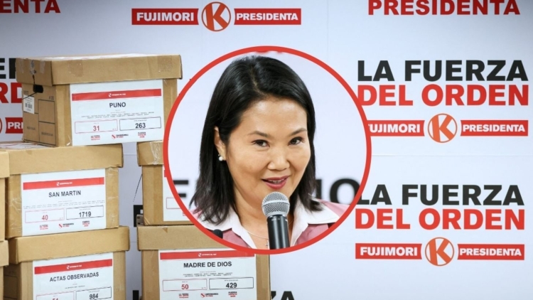 Con el 100% de actas contabilizadas, Keiko Fujimori se consolida como la virtual Presidenta de Per&uacute;