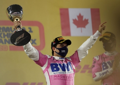 Gan&oacute; mexicano &acute;Checo&acute; P&eacute;rez el GP de Sakhir