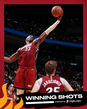 Noche hist&oacute;rica de 83 puntos para Adebayo en la victoria sobre Washington