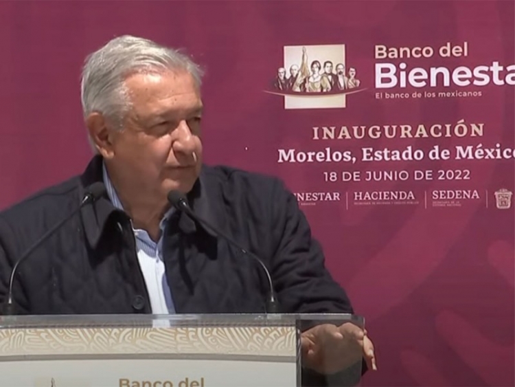 L&oacute;pez Obrador inaugura sucursal del Banco del Bienestar en Edomex