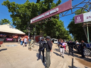 Afluencia y seguridad durante el festejo del D&iacute;a de Muertos en panteones de Culiac&aacute;n