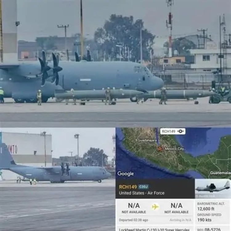 Aterriz&oacute; en Toluca avi&oacute;n de la Fuerza A&eacute;rea de los Estados Unidos
