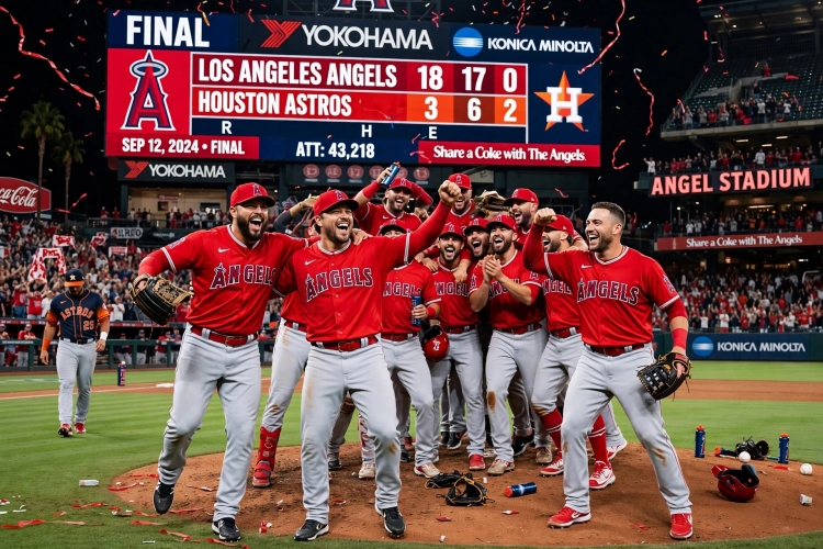 Angelinos aplastan 18-3 a Astros y Yanquis vencen a Orioles&nbsp;