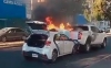 Carambola e incendio acaba con dos veh&iacute;culos en malec&oacute;n de Culiac&aacute;n