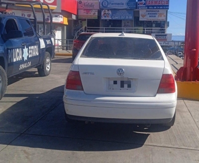 Polic&iacute;a Estatal localiz&oacute; en Culiac&aacute;n veh&iacute;culo con reporte de robo vigente