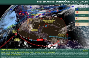 Lluvias con posibles descargas el&eacute;ctricas para Sinaloa