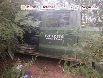 Detienen en Jes&uacute;s Mar&iacute;a, Culiac&aacute;n, a un sicario; aseguran armas, cartuchos, droga y una camioneta falsa del Ej&eacute;rcito