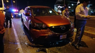 Deja varios lesionados y p&eacute;rdidas materiales un accidente de tr&aacute;nsito tipo &ldquo;carambola&rdquo;