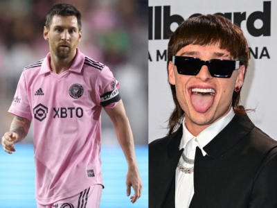 &iquest;Peso Pluma da 'mala suerte' a Lionel Messi? Inter Miami es eliminado de la MLS