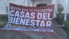 Vecinos de Los Mezcales se manifestaron para rechazar el desarrollo de las viviendas del Programa del Bienestar