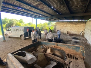 Carbonizado encuentran el cuerpo presuntamente de un hombre en Sataya