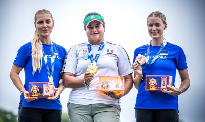 La arquera mexicana Maya Becerra, campeona de los Juegos Mundiales Chengd&uacute; 2025