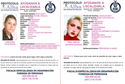 Desaparecen dos mujeres mochitenses; una fue levantada