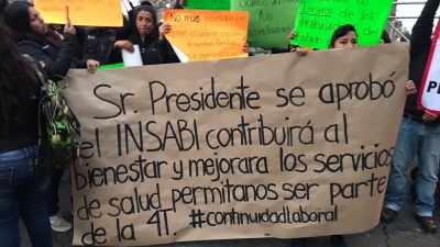 Exigen trabajadores de salud al presidente L&oacute;pez Obrador retome las basificaciones