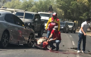 Trabajador del Ayuntamiento sufre amputaci&oacute;n de pierna al ser embestido por un veh&iacute;culo, en Culiac&aacute;n